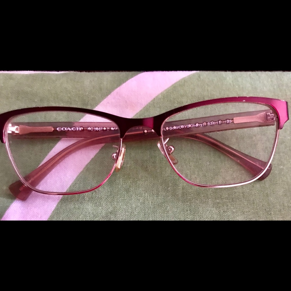 Coach Lenses BURGLT GOLD/Cry’s cherry frames.
